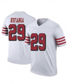 Wholesale Cheap Men\'s San Francisco 49ers #29 Talanoa Hufanga White Stitched Jersey