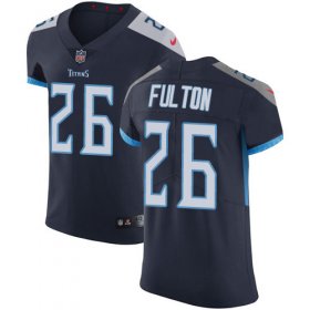 Wholesale Cheap Nike Titans #26 Kristian Fulton Navy Blue Team Color Men\'s Stitched NFL Vapor Untouchable Elite Jersey
