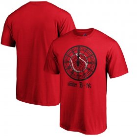 Wholesale Cheap Boston Red Sox vs. New York Yankees Majestic 2019 London Series Dueling Clock T-Shirt - Red