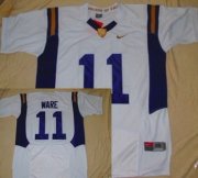 Wholesale Cheap LSU Tigers #11 Spencer Ware White Fighting Jersey