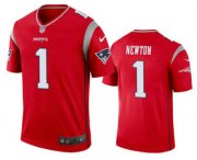 Wholesale Cheap Men's New England Patriots #1 Cam Newton Red 2020 Inverted Legend Stitched NFL Nike Limited Jersey