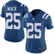 Wholesale Cheap Nike Colts #25 Marlon Mack Royal Blue Women's Stitched NFL Limited Rush Jersey
