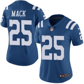 Wholesale Cheap Nike Colts #25 Marlon Mack Royal Blue Women\'s Stitched NFL Limited Rush Jersey
