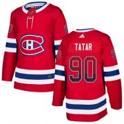 Wholesale Cheap Adidas Canadiens #90 Tomas Tatar Red Home Authentic Drift Fashion Stitched NHL Jersey