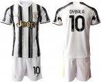 Wholesale Cheap Men 2020-2021 club Juventus home 10 white black Soccer Jerseys1