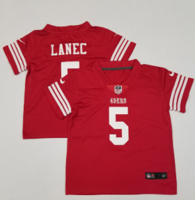 Wholesale Cheap Toddler San Francisco 49ers #5 Trey Lance Limited Red Vapor Stitched Jersey