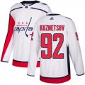 Wholesale Cheap Adidas Capitals #92 Evgeny Kuznetsov White Road Authentic Stitched Youth NHL Jersey