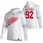 Wholesale Cheap Detroit Red Wings #92 Vladislav Namestnikov Adidas Reverse Retro Pullover Hoodie White
