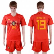 Wholesale Cheap Belgium #19 Dembele Red Soccer Country Jersey