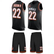 Wholesale Cheap Nike Bengals #22 William Jackson III Black Team Color Men's Stitched NFL Limited Tank Top Suit Jersey