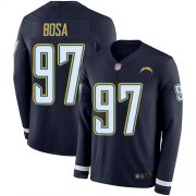 Wholesale Cheap Nike Chargers #97 Joey Bosa Navy Blue Team Color Men's Stitched NFL Limited Therma Long Sleeve Jersey