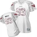 Wholesale Cheap Nike Texans #99 J.J. Watt White Women's Zebra Field Flirt Stitched NFL Elite Jersey