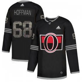 Wholesale Cheap Adidas Senators #68 Mike Hoffman Black_1 Authentic Classic Stitched NHL Jersey