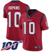 Wholesale Cheap Nike Texans #10 DeAndre Hopkins Red Alternate Men's Stitched NFL 100th Season Vapor Limited Jersey