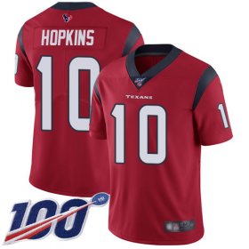 Wholesale Cheap Nike Texans #10 DeAndre Hopkins Red Alternate Men\'s Stitched NFL 100th Season Vapor Limited Jersey