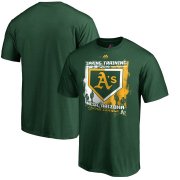 Wholesale Cheap Oakland Athletics Majestic 2019 Spring Training Cactus League Base on Ball T-Shirt Green