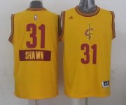 Wholesale Cheap Cleveland Cavaliers #31 Shawn Marion Revolution 30 Swingman 2014 Christmas Day Yellow Jersey