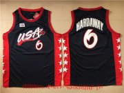 Wholesale Cheap 1996 Olympics Team USA Men's #6 Penny Hardaway Navy Blue Stitched Basketball Swingman Jersey
