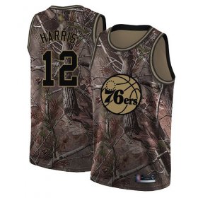 Wholesale Cheap 76ers #12 Tobias Harris Camo Basketball Swingman Realtree Collection Jersey