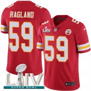 Wholesale Cheap Nike Chiefs #59 Reggie Ragland Red Super Bowl LIV 2020 Team Color Men's Stitched NFL Vapor Untouchable Limited Jersey