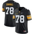 Wholesale Cheap Iowa Hawkeyes 78 Andrew Donnal Black College Football Jersey