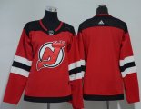Wholesale Cheap Adidas Devils Blank Red Home Authentic Women's Stitched NHL Jersey