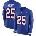Wholesale Cheap Nike Bills #25 LeSean McCoy Royal Blue Team Color Men's Stitched NFL Limited Therma Long Sleeve Jersey