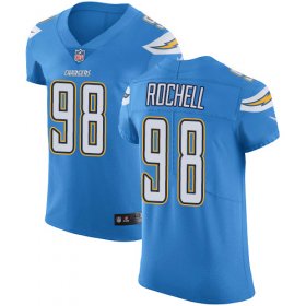 Wholesale Cheap Nike Chargers #98 Isaac Rochell Electric Blue Alternate Men\'s Stitched NFL Vapor Untouchable Elite Jersey