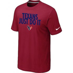Wholesale Cheap Nike Houston Texans Just Do It Red T-Shirt