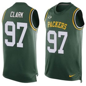 Wholesale Cheap Nike Packers #97 Kenny Clark Green Team Color Men\'s Stitched NFL Limited Tank Top Jersey