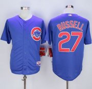 Wholesale Cheap Cubs #27 Addison Russell Blue Alternate Cool Base Stitched MLB Jersey