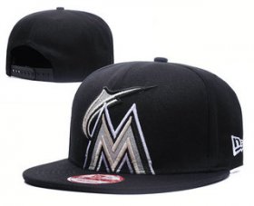 Wholesale Cheap Miami Marlins Snapback Ajustable Cap Hat GS 2