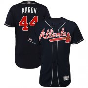 Wholesale Cheap Braves #44 Hank Aaron Navy Blue Flexbase Authentic Collection Stitched MLB Jersey