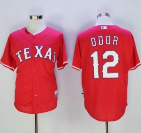 Wholesale Cheap Rangers #12 Rougned Odor Red Cool Base Stitched MLB Jersey