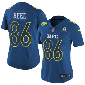 Wholesale Cheap Nike Redskins #86 Jordan Reed Navy Women\'s Stitched NFL Limited NFC 2017 Pro Bowl Jersey