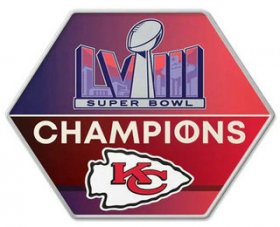 Cheap Printed Kansas City Chiefs 2024 NFL Super Bowl LVIII 58 Champions Jersey Patch