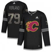 Wholesale Cheap Adidas Flames #79 Michael Ferland Black Authentic Classic Stitched NHL Jersey