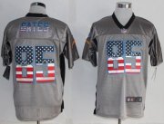Wholesale Cheap Nike Chargers #85 Antonio Gates Grey Men's Stitched NFL Elite USA Flag Fashion Jersey