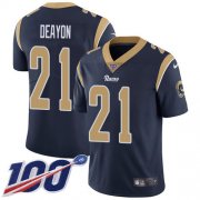 Wholesale Cheap Nike Rams #21 Donte Deayon Navy Blue Team Color Men's Stitched NFL 100th Season Vapor Untouchable Limited Jersey