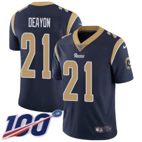 Wholesale Cheap Nike Rams #21 Donte Deayon Navy Blue Team Color Men\'s Stitched NFL 100th Season Vapor Untouchable Limited Jersey