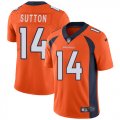 Wholesale Cheap Nike Broncos #14 Courtland Sutton Orange Team Color Men's Stitched NFL Vapor Untouchable Limited Jersey