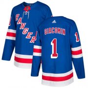 Wholesale Cheap Adidas Rangers #1 Eddie Giacomin Royal Blue Home Authentic Stitched NHL Jersey