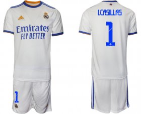 Wholesale Cheap Men 2021-2022 Club Real Madrid home white 1 Soccer Jerseys1