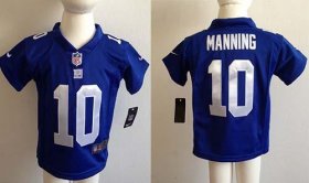 Wholesale Cheap Toddler Nike Giants #10 Eli Manning Royal Blue Team Color Stitched NFL Elite Jersey