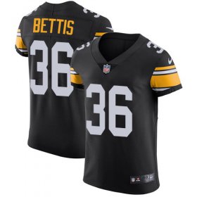 Wholesale Cheap Nike Steelers #36 Jerome Bettis Black Alternate Men\'s Stitched NFL Vapor Untouchable Elite Jersey