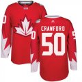 Wholesale Cheap Team CA. #50 Corey Crawford Red 2016 World Cup Stitched NHL Jersey