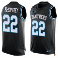Wholesale Cheap Nike Panthers #22 Christian McCaffrey Black Team Color Men's Stitched NFL Limited Tank Top Jersey