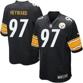 Wholesale Cheap Nike Steelers #97 Cameron Heyward Black Team Color Youth Stitched NFL Elite Jersey