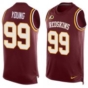 Wholesale Cheap Nike Redskins #99 Chase Young Burgundy Red Team Color Men's Stitched NFL Limited Tank Top Jersey