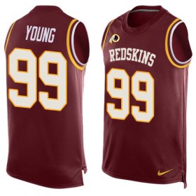 Wholesale Cheap Nike Redskins #99 Chase Young Burgundy Red Team Color Men\'s Stitched NFL Limited Tank Top Jersey